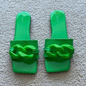 Grass green slides
